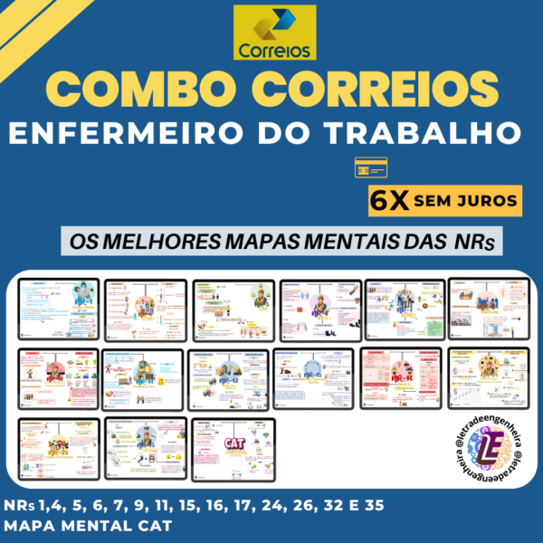 COMBO CORREIOS - ENFERMEIRO DO  TRABALHO - ET